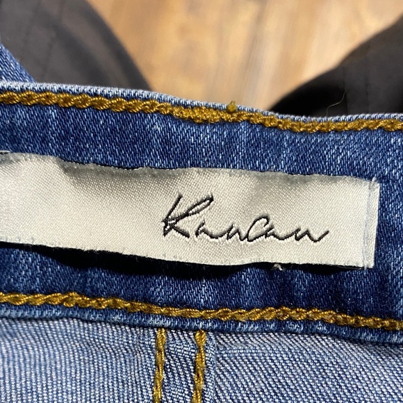 KanCan size 5/26 Distressed Ankle Jeans in Blue destroyed grunge stretch casual - Picture 5 of 10